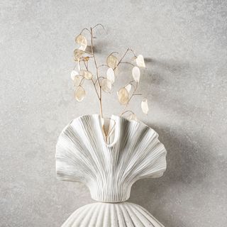 Wazon | EVANIA | w kształcie muszli | 20x11x16cm | 729584