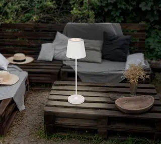 LAMPADA DA TAVOLO CABOZO BIANCO H 37CM IP44 - 420009097