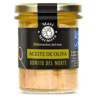 Bonito Del Norte Msc En Aceite De Oliva Dia Mari Marinera Frasco 140 G