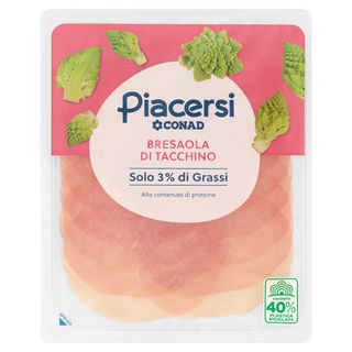 PIACERSI CONAD Bresaola di Tacchino 100 g - 8003170088726