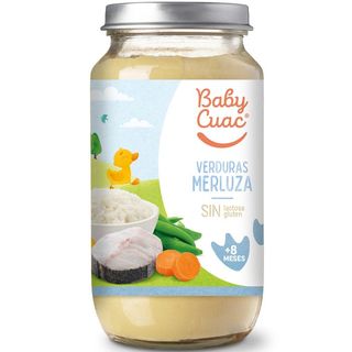 BABY CUAC Tarrito De Verduras Y Merluza 250 G
