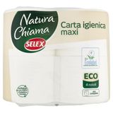 Selex Natura Chiama Carta Igienica Eco 2 Veli 4 Maxi Rotoli
