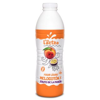 Yogur Líquido Sabor Melocotón Y Fruto De La Pasión Dia Láctea Botella 1 Kg