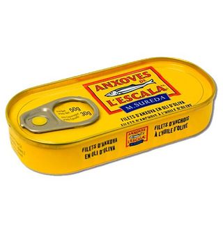 Anchoas De L'Escala Aceite De Oliva Lata 30 G