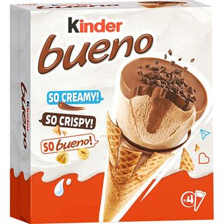 Kinder bueno helado cono 4 x 90 ml