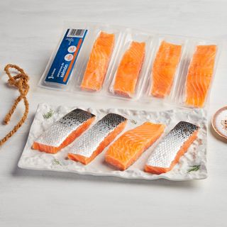 Porciones Salmón Noruego Con Piel Pack 4