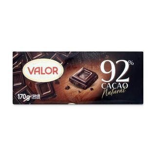 Chocolate Negro 92% Cacao Valor Tableta 170 Gr.