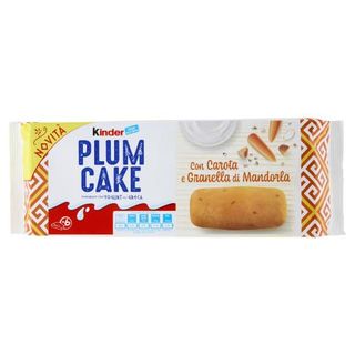 Kinder Plumcake con Carota e Granella di Mandorla 6 x 32 g