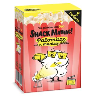Palomitas Sabor Mantequilla Para Microondas Dia Snack Maniac 270 G