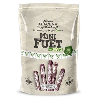Mini Fuet Con Pavo Nuestra Alacena De Dia Bolsa 50 G