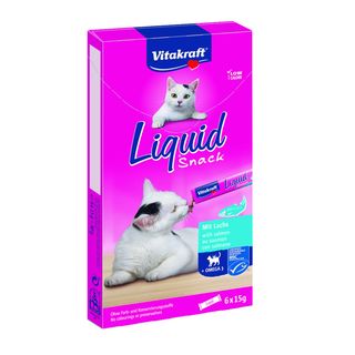 Vitakraft Liquid Snack De Salmón Para Gatos 0.09Kg