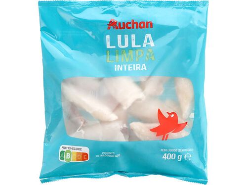 LULA AUCHAN LIMPA INTEIRA ULTRACONGELADA 400G