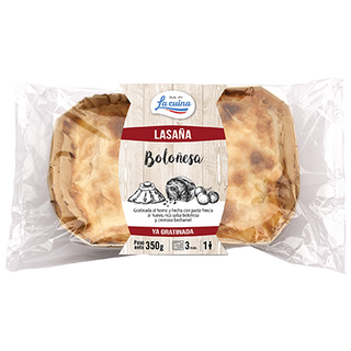 Lasaña Boloñesa Gratinada La Cuina 350 G