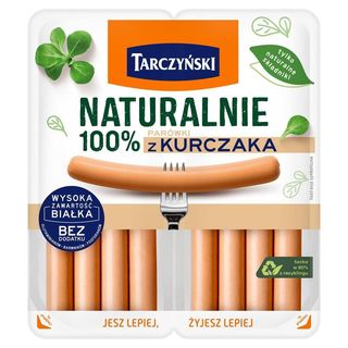 Tarczyński Naturalnie Parówki 100 % z kurczaka 160 g (2 x 80 g)
