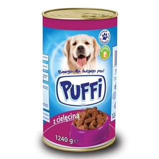 Puffi Karma dla psa z cielęciną w puszce, 1240 g