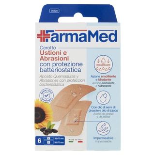 Farmamed Cerotto Ustioni E Abrasioni Con Protezione Batteriostatica 6 Pz - 400311