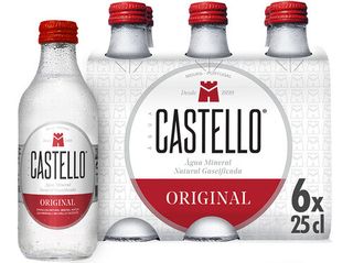 ÁGUA CASTELLO COM GÁS 6X0.25L