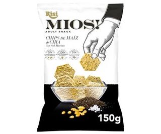 Chips de Maíz y Chia con Sal Marina Mios 150 G.