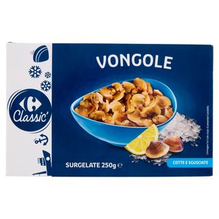 Carrefour Classic Vongole Cotte e Sgusciate Surgelate 250 g