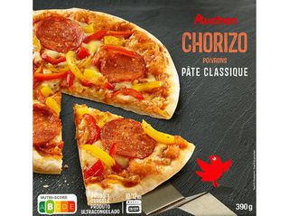 PIZZA COZEDURA PEDRA AUCHAN:CHORIZO 390G