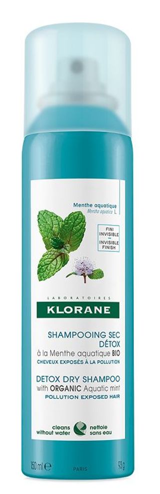 Klorane Detoksykujący suchy szampon z organiczną miętą nadwodną