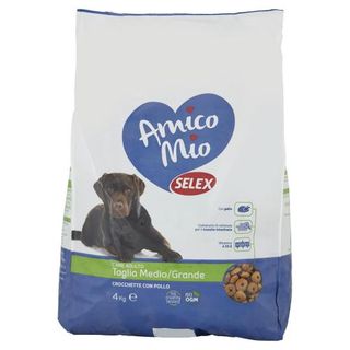 Selex Amico Mio Cane Adulto Di Taglia Medio/Grande Crocchette Con Pollo 4 Kg - 408603
