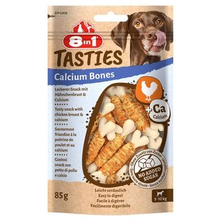 8in1 Tasties Calcium Bones Przekąska dla psów kości wapniowe 85 g