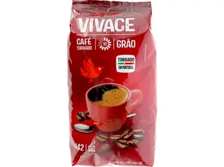 CAFÉ AUCHAN TORRADO GRÃO VIVACE 1KG