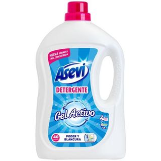 Detergente Líquido Gel Activo Asevi, Garrafa 40 Dosis. (16898157)