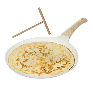 Padella crepes 28 cm con spatola - Crepes Magie crema