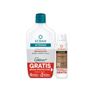 Pack After Sun Reparador 400Ml + Bruma Solar SPF 30 75Ml Ecran Sunnique (307671)