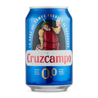 Cerveza 0,0% Alcohol Cruzcampo Lata 33 Cl.