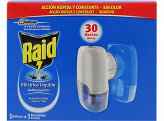 INSECTICIDA RAID LÍQUIDO ELÉCTRICO APARELHO 30 NOITES