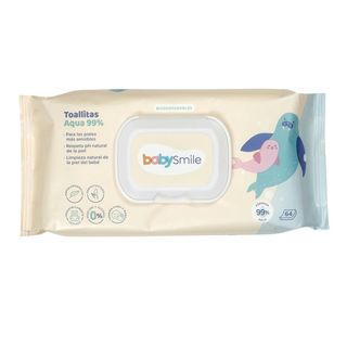 Toallitas Bebe Babysmile Aqua 64 Uds (288960)