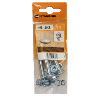 4 Paraf Met P Quad Plana Zinc 6X50 (82582857)