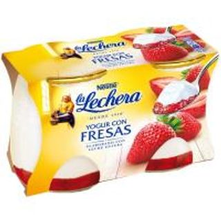 Yogur Con Fresas Enriquecido Nestlé La Lechera 2X125 Gr. (879486)