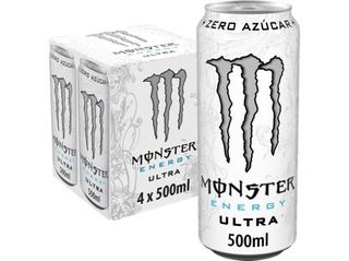 BEBIDA ENERGÉTICA MONSTER ULTRA WHITE ZERO 4X0.50L
