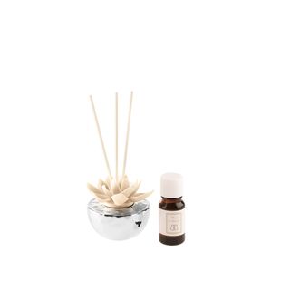 Profumatore per ambienti fiore di Loto 6,2x13,5 cm - bianco