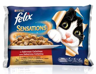 Felix Comida De Gato Gelatinas De Ternera Y Pollo P4X85Gr