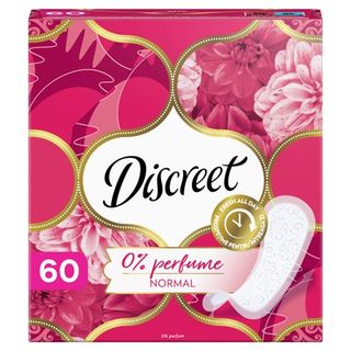 Discreet Wkładki higieniczne Normal 0% perfume, 60 szt.