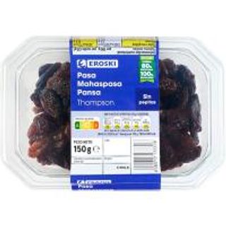 Pasas Thompon Sin Semilla Eroski, Tarrina 150 G (12194312)