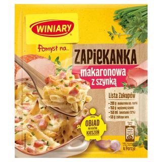 Winiary Pomysł na… zapiekanka makaronowa z szynką, 35 g