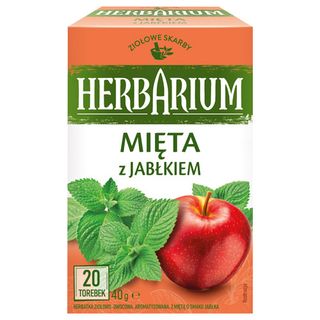 Herbarium Herbatka ziołowo-owocowa Mięta z jabłkiem, 20 torebek
