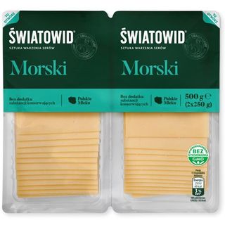 Światowid Morski ser żółty w plastrach 500 g