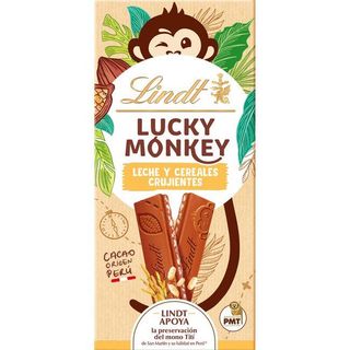 Chocolate Crispy Lucky Monkey Lindt, Tableta 100 G