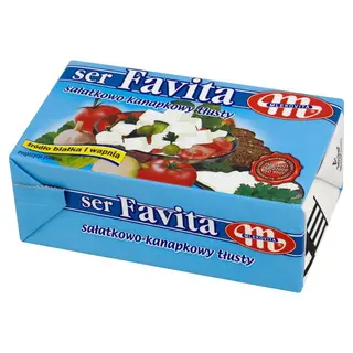 Mlekovita Favita Ser sałatkowo- kanapkowy tł.18% 270 g