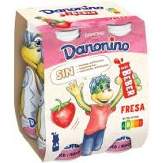 Yogur Danonino Bebedino De Fresa Danone 4X100 Ml. (16007254)