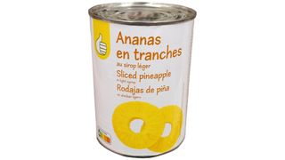 Auchan - Ananas plastry w syropie  - 560 g