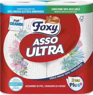 FOXY ASSO ULTRA CARTA CUCINA 2 VELI 2 ROTOLI   ICT28212