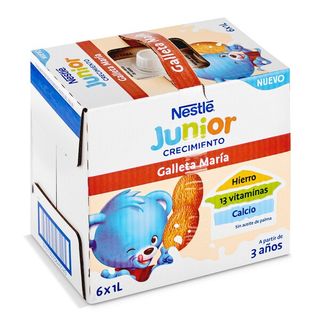 Leche Crecimiento Con Galleta María +3 Años Nestlé 1 L